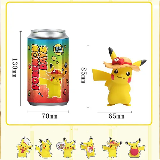 Pikachu Straw Hat Figure Can - Image 4