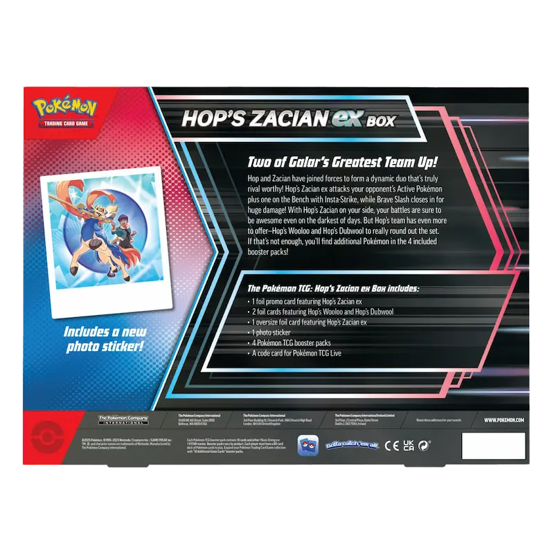 Hop’s Zacian ex Box - Image 2