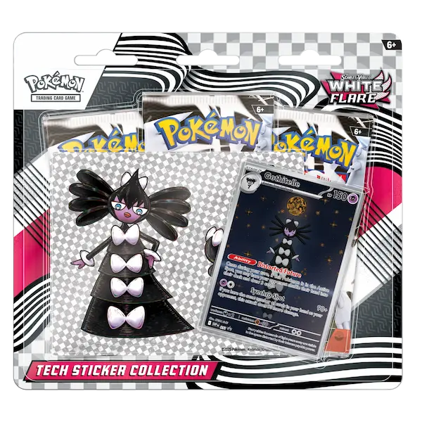 White Flare Tech Sticker (Live-stream)